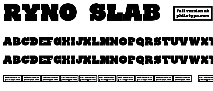Ryno Slab [Demo] font